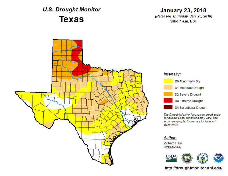 Image Courtesy of U.S. Drought Monitor